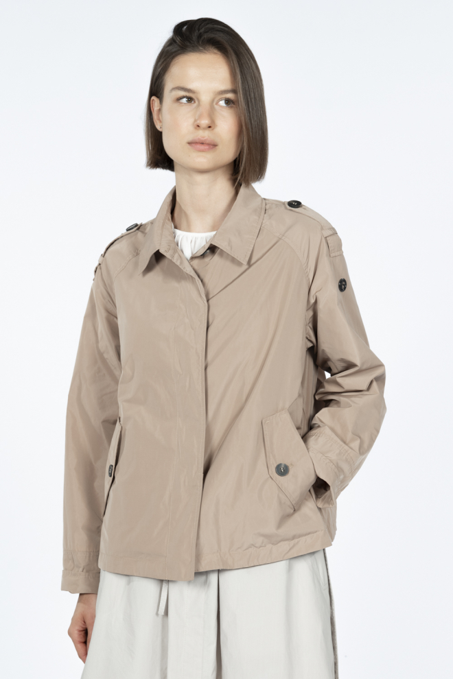 Trenchjacke mit Netzfutter Shape-Memory